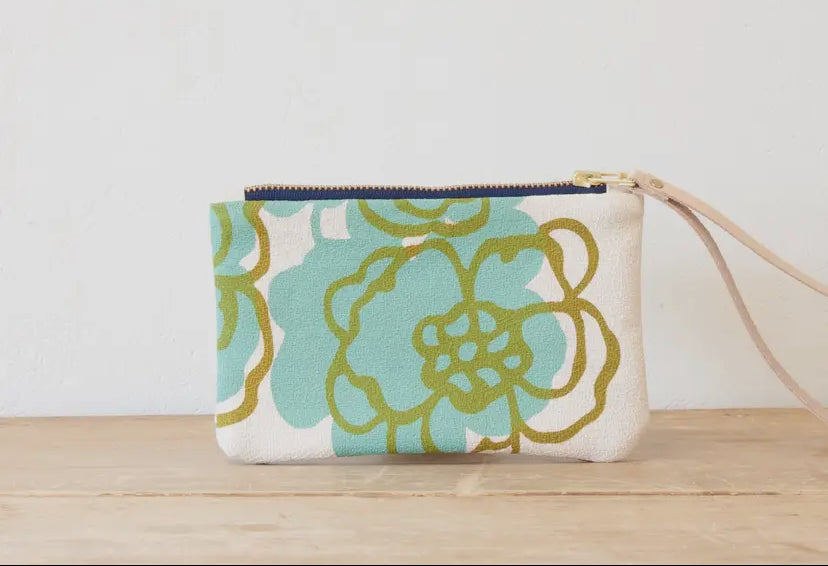 Seaweed Hazel Wristlet