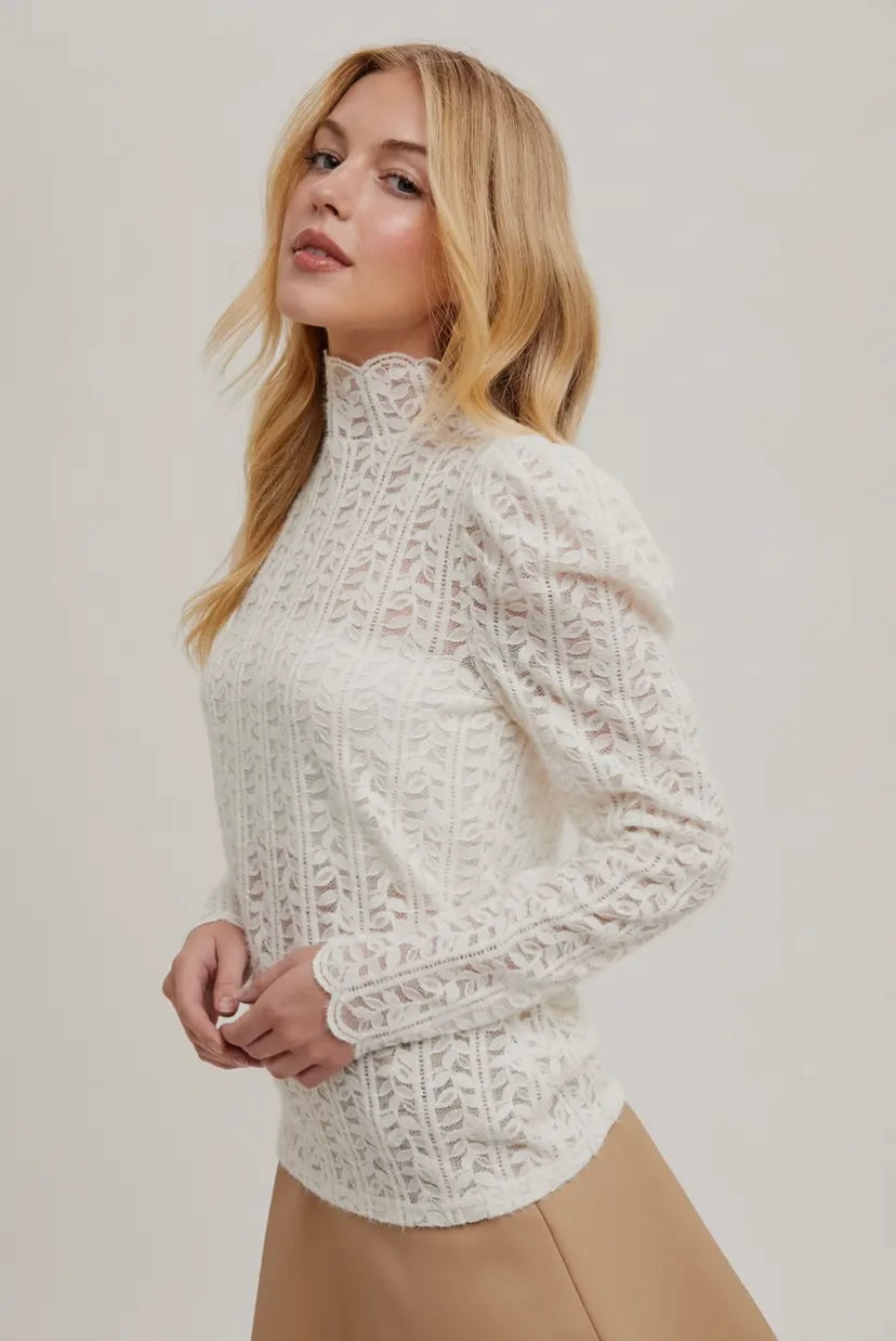 Samantha Elegant Lace Blouse