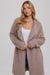 Soft Fuzzy Drape Front Cardigan