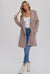 Soft Fuzzy Drape Front Cardigan