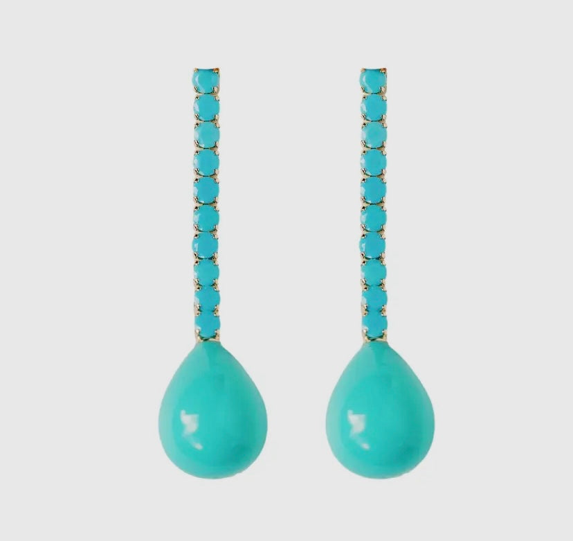 Eloise Turquoise Drop Earrings