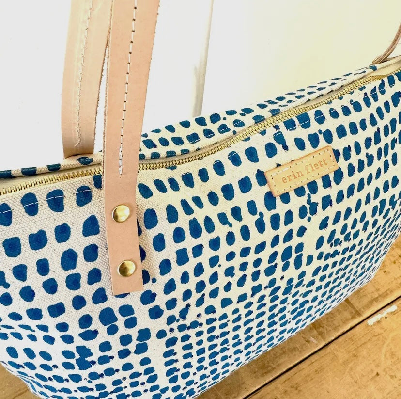 Bella Blue Double Dot Tote