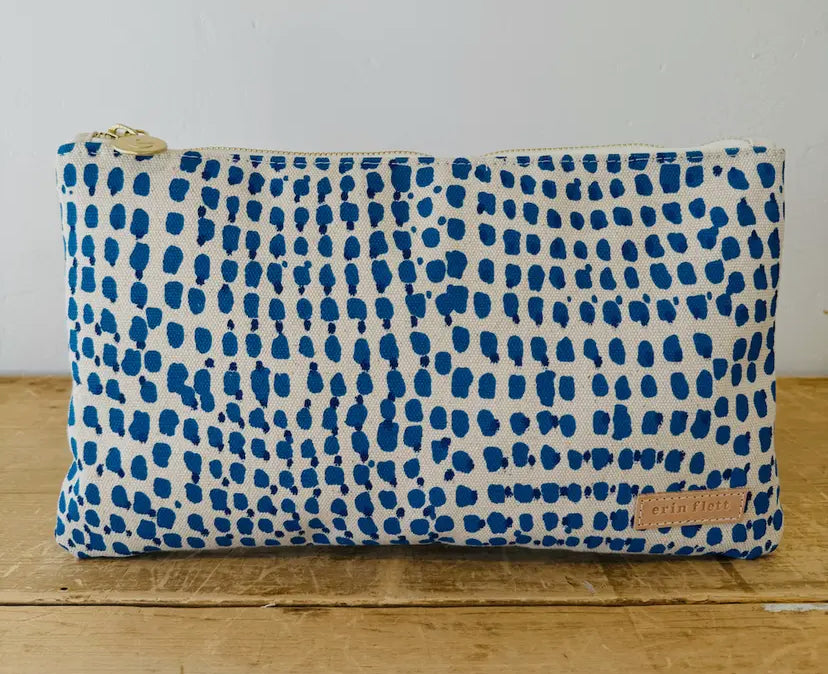 Bella Blue Dot Clutch