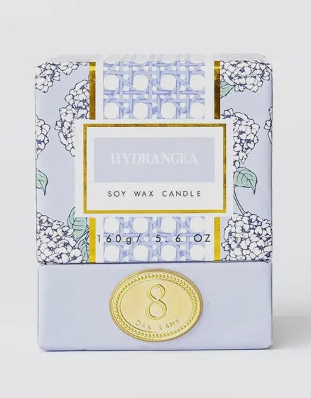 Hydrangea Soy Wax Candle